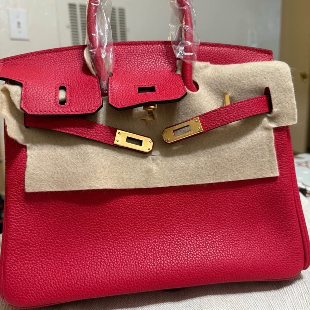 Handmade Rose Pink Satchel Bag
